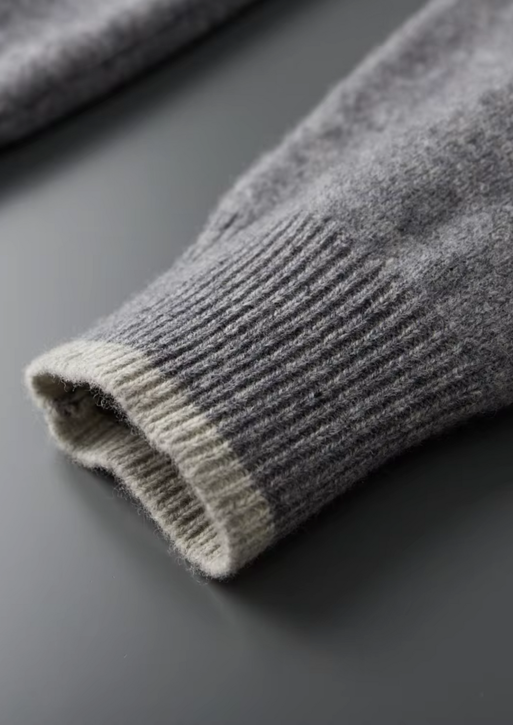 PURE EXTRA-FINE MERINO WOOL TWO TONE SET
